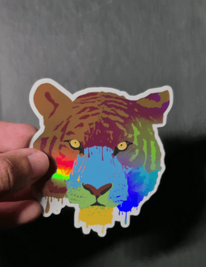 Holographic Tiger Sticker |🐯
